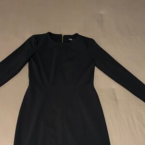 Elegant Black DKNY Long Sleeve Dress